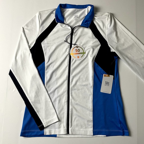 tail white label Tops - Tail White Label Long Sleeve Golf Shirt